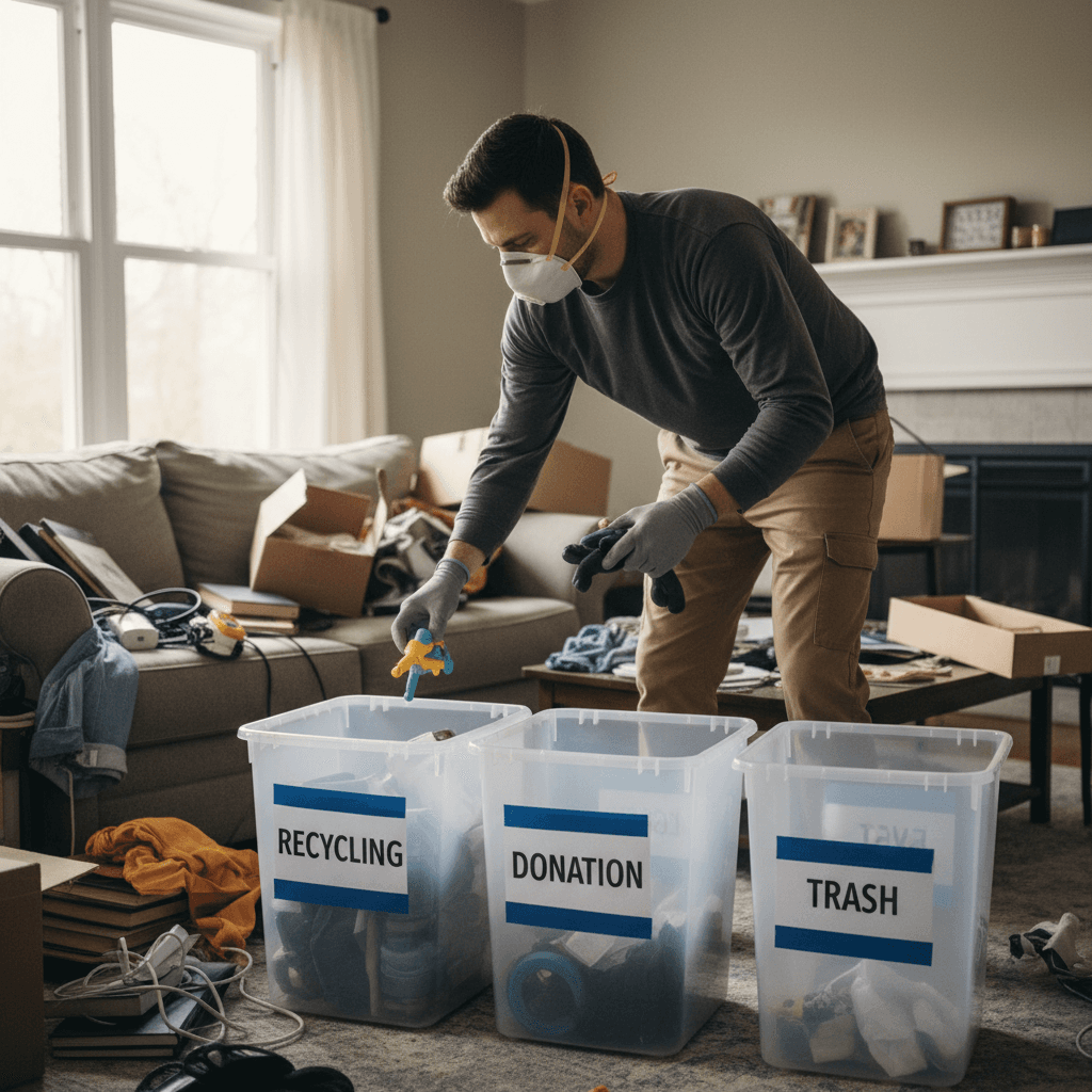 Hoarding clean out service