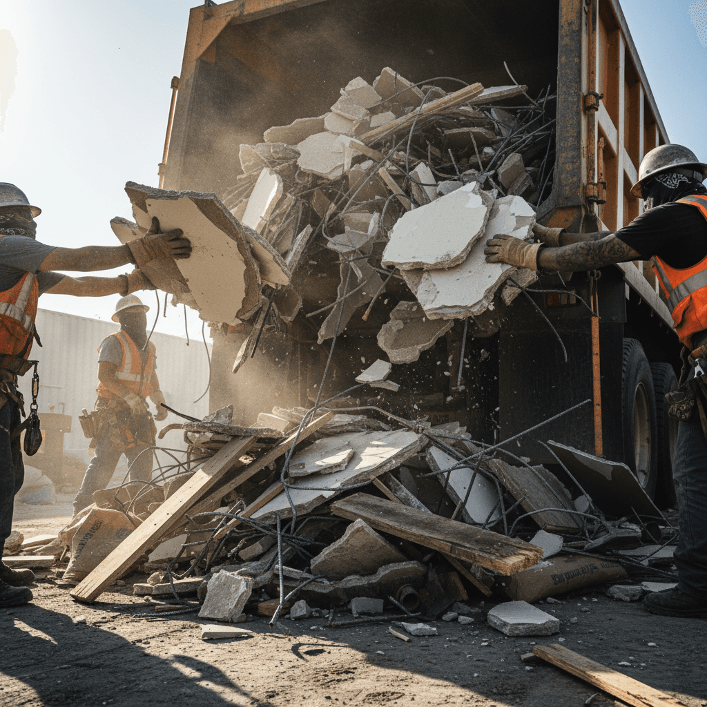 Construction debris removal